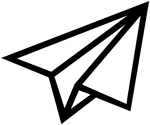 Runway Paper Airplane Icon x