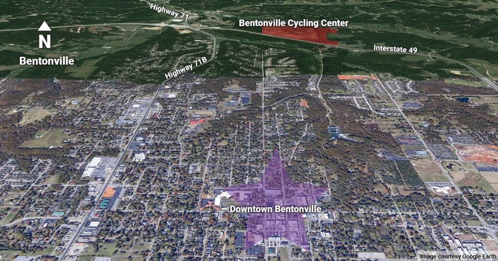 Bentonville Cycling Center Web MAP